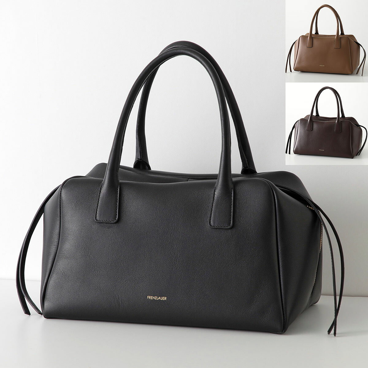 FRENZLAUER フランツロアー ハンドバッグ BOWLING BAG M レディース レザー ボストンバッグ ロゴ 鞄