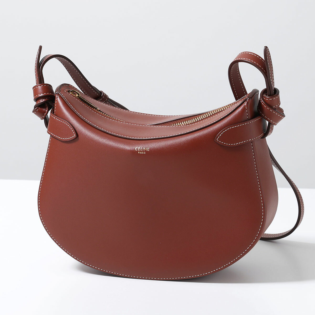 CELINE ブラウンショルダーポーチ CELINE ブラウンショルダーポーチ