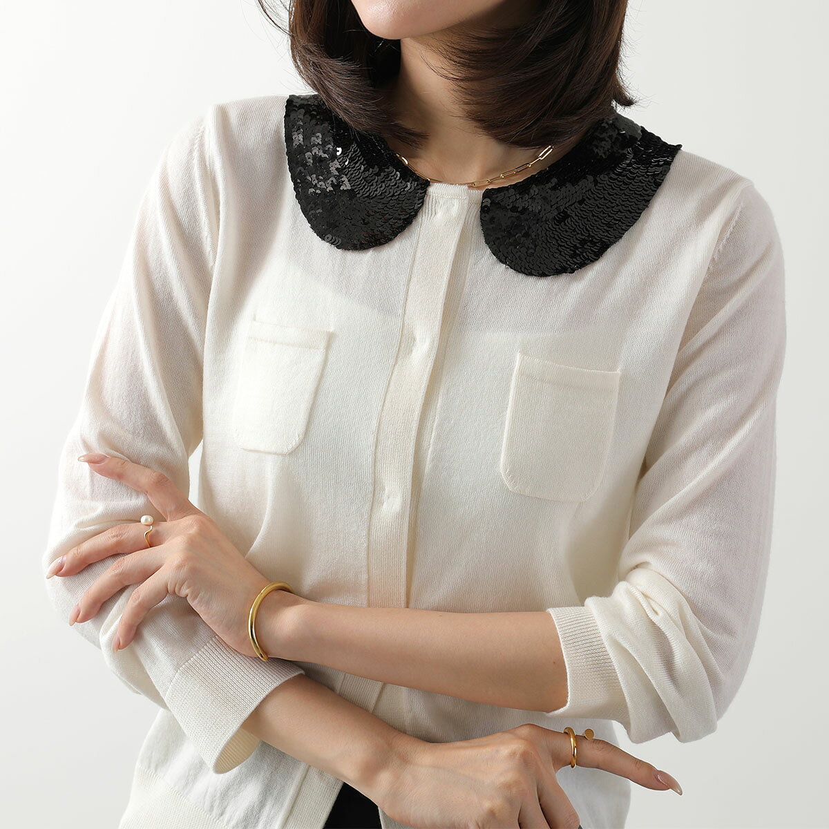 美品 Ｎ°21 ニットカーディガン カシミヤ混 36 ライトベージュ×黒 レース 楽天市場】ヌメロヴェントゥーノ（カーディガン・ボレロ｜トップス