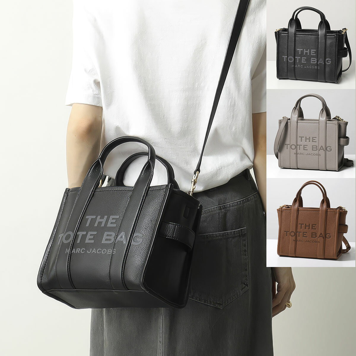MARC JACOBS マークジェイコブス トートバッグ THE LEATHER MINI TOTE BAG H009L01SP21 レディース レザー ショルダーバッグ 鞄