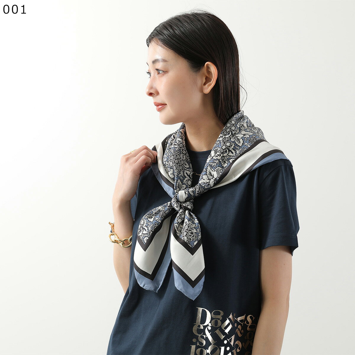 WEEKEND MAX MARA ウィークエンド マックスマーラ スカーフ ONESTO オネスト レディース 90×90 シルク フラワー 花柄 ストール auc-marks-run-10568208 インポートセレクトmusee サンプル画像2