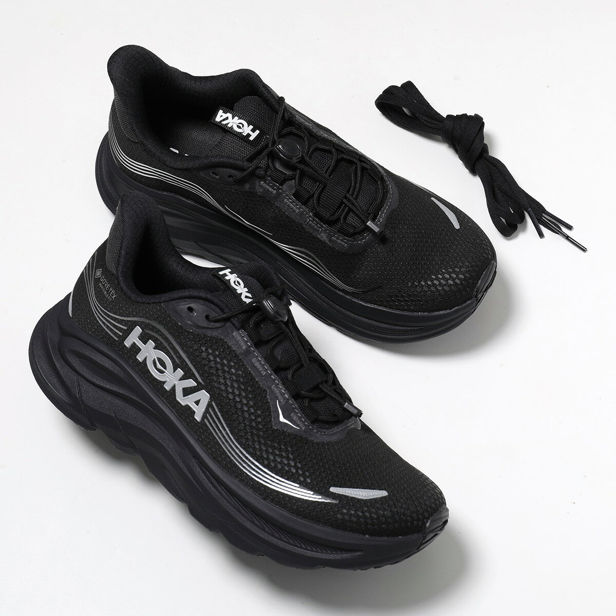HOKA ONE ONE ホカ オネオネ スニーカー CLIFTON 11 GTX クリフトン ゴアテックス 1176575 レディース GORE-TEX 撥水 リフレクター 4.5cm シューズ 靴 BBLC