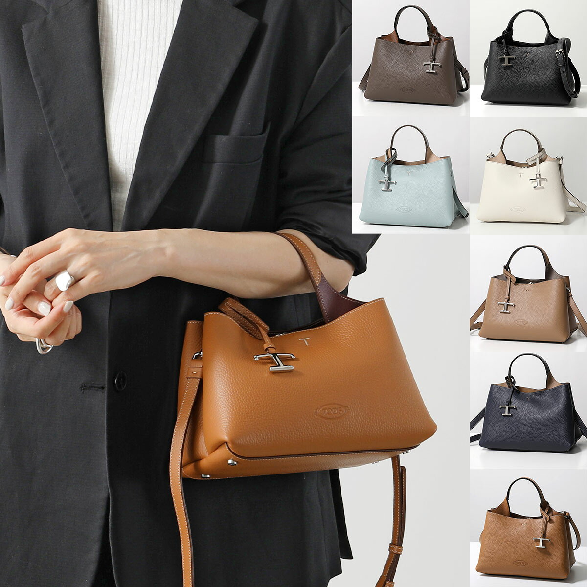 TODS トッズ ショルダーバッグ T TIMELESS Tタイムレス XBWA
