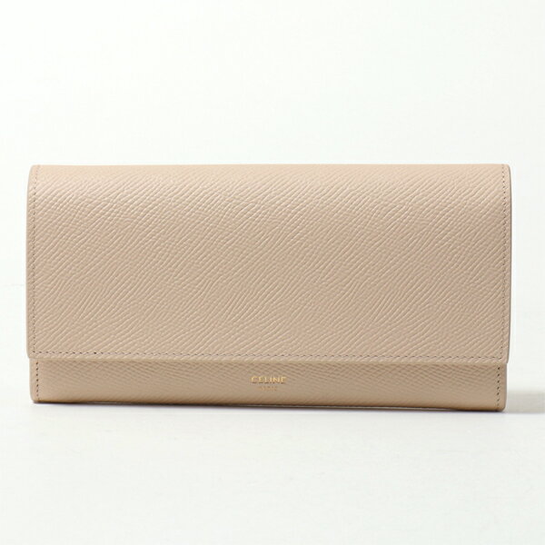 CELINE セリーヌ 10B563BEL.02PD Large Flap Wallet ラージ フラップウォレット カーフスキン 二つ折り財布 長財布 Powder レディースのサムネイル
