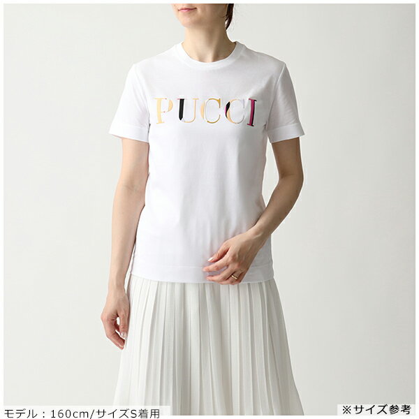 EMILIO PUCCI エミリオプッチ 9EJP73 9E986 398 プッチ柄ロゴ 半袖Tシャツ カットソー レディース