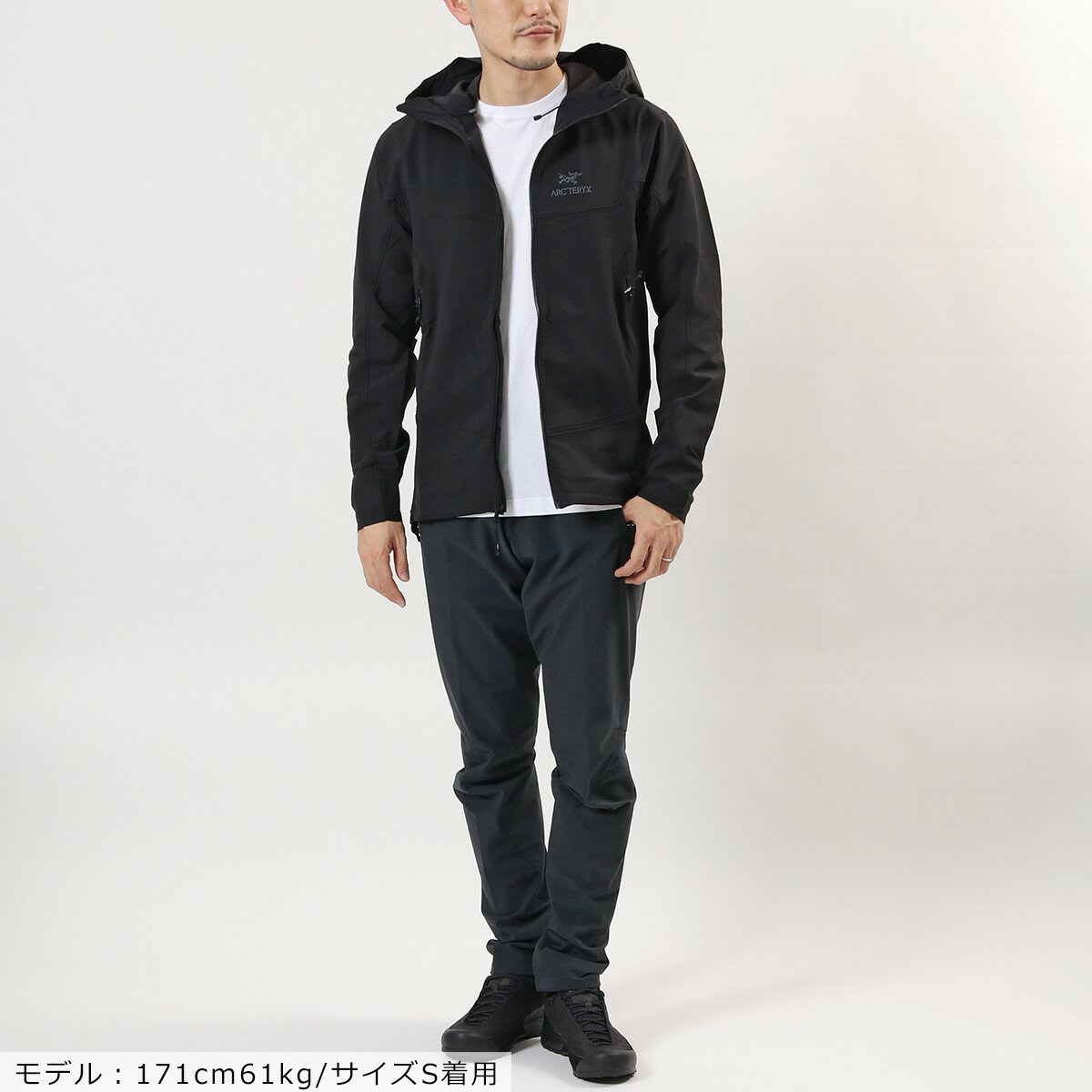 ARCTERYX アークテリクス 17307 Gamma LT Hoody ガンマ LT フーディ マウンテンパーカー ナイロン ソフトシェル ジャケット Black メンズ