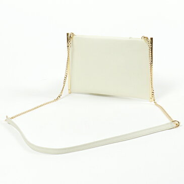 Chloe クロエ CHC18UP021H1Z 119 レザー ショルダーバッグ ポシェット フラットポーチ NaturalWhite レディース