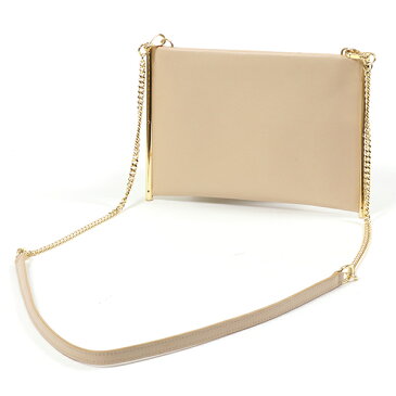 Chloe クロエ CHC18UP021H1Z 278 レザー ショルダーバッグ ポシェット フラットポーチ PearlBeige レディース