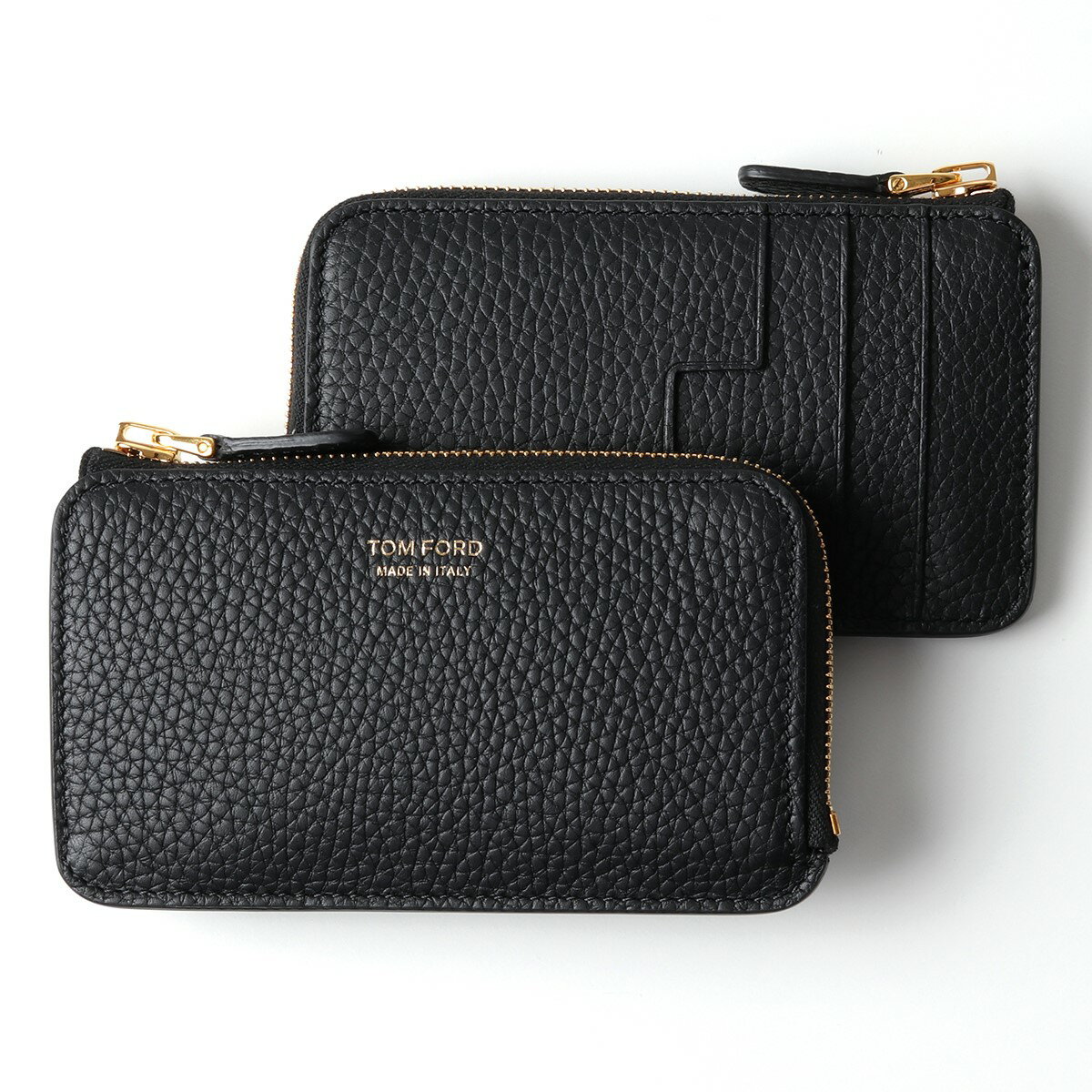 TOM FORD トムフォード Y0238T CP9 イタリア製 レザー コインケース カードケース 小銭入れ ミニ財布 BLK/BLACK フラグメントケース メンズのサムネイル