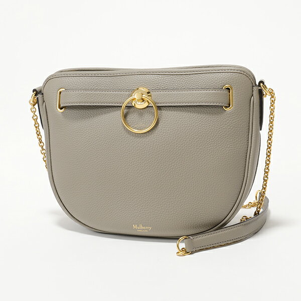 【エントリーでポイント最大8倍！25日21時〜23時59まで】Mulberry マルベリー HH5598 013 D646 Brockwell Small Classic Grain レザー ショルダーバッグ ポシェット SolidGrey 鞄 レディース