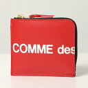 COMME des GARCONS コムデギャルソン SA3100HL HUGE LOGO L字ファスナー コインケース ミニ財布 小銭入れ RED メンズ レディース