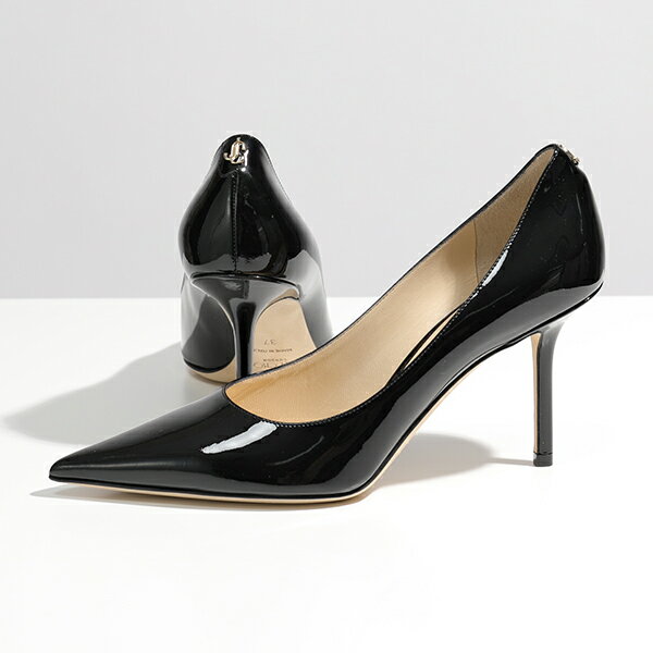 Jimmy Choo ジミーチュウ LOVE 85 PWJ JCロゴ パテントレザー ポインテッドトゥ ヒール パンプス BLACK 靴 レディースのサムネイル