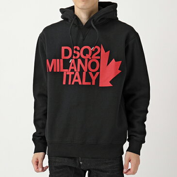 DSQUARED2 ディースクエアード S71GU0318 S25030 Milano Italy Hooded Sweatshirt スウェット プルオーバー パーカー 900 メンズ