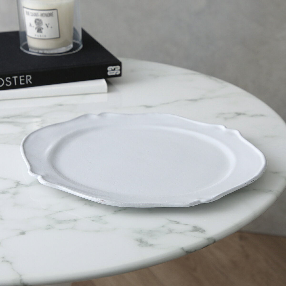 【最大2万円OFFクーポン対象・3/1限定】Astier de Villatte アスティエ・ド・ヴィラット ディナープレート Large Bac Dinner Plate ASPBAC2 陶器 食器 皿 【返品交換不可】