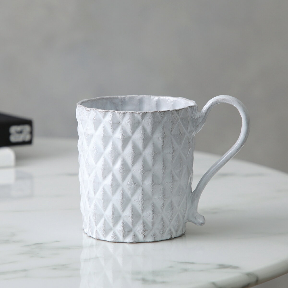 Astier de Villatte アスティエ・ド・ヴィラット カップ Diamant Large Cup TSSDMN2 陶器 マグカップ 食器 コップ 【返品交換不可】