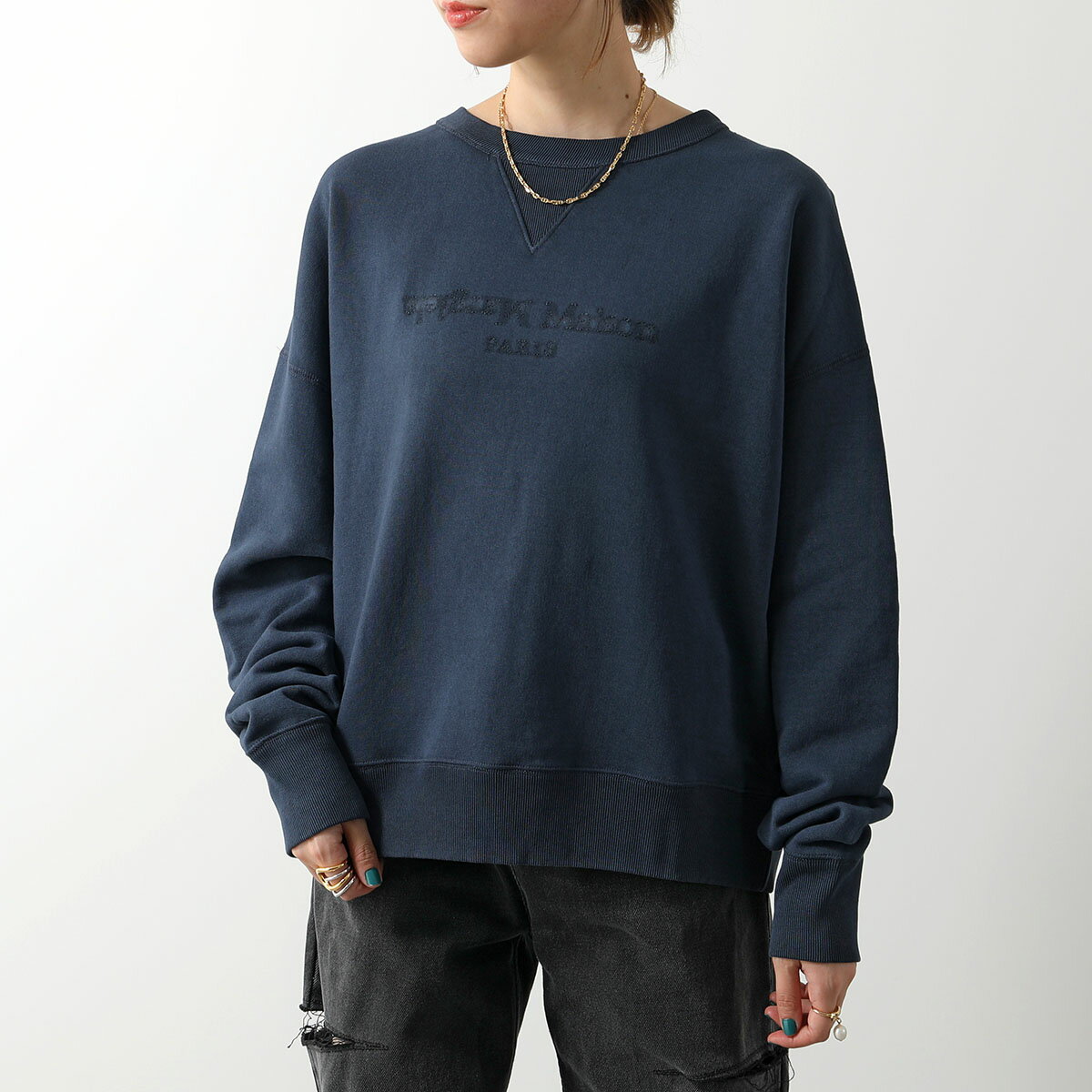 MAISON MARGIELA メゾンマルジェラ 1 10 スウェット S50GU0215 S25570 レディース リバースロゴ トレーナー 長袖 コットン クルーネック 510のサムネイル