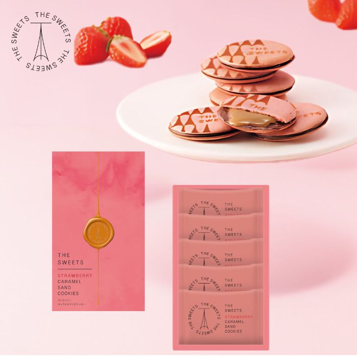 母の日 ザ・スウィーツ 苺キャラメルサンドクッキー 5個 プレゼント お返し