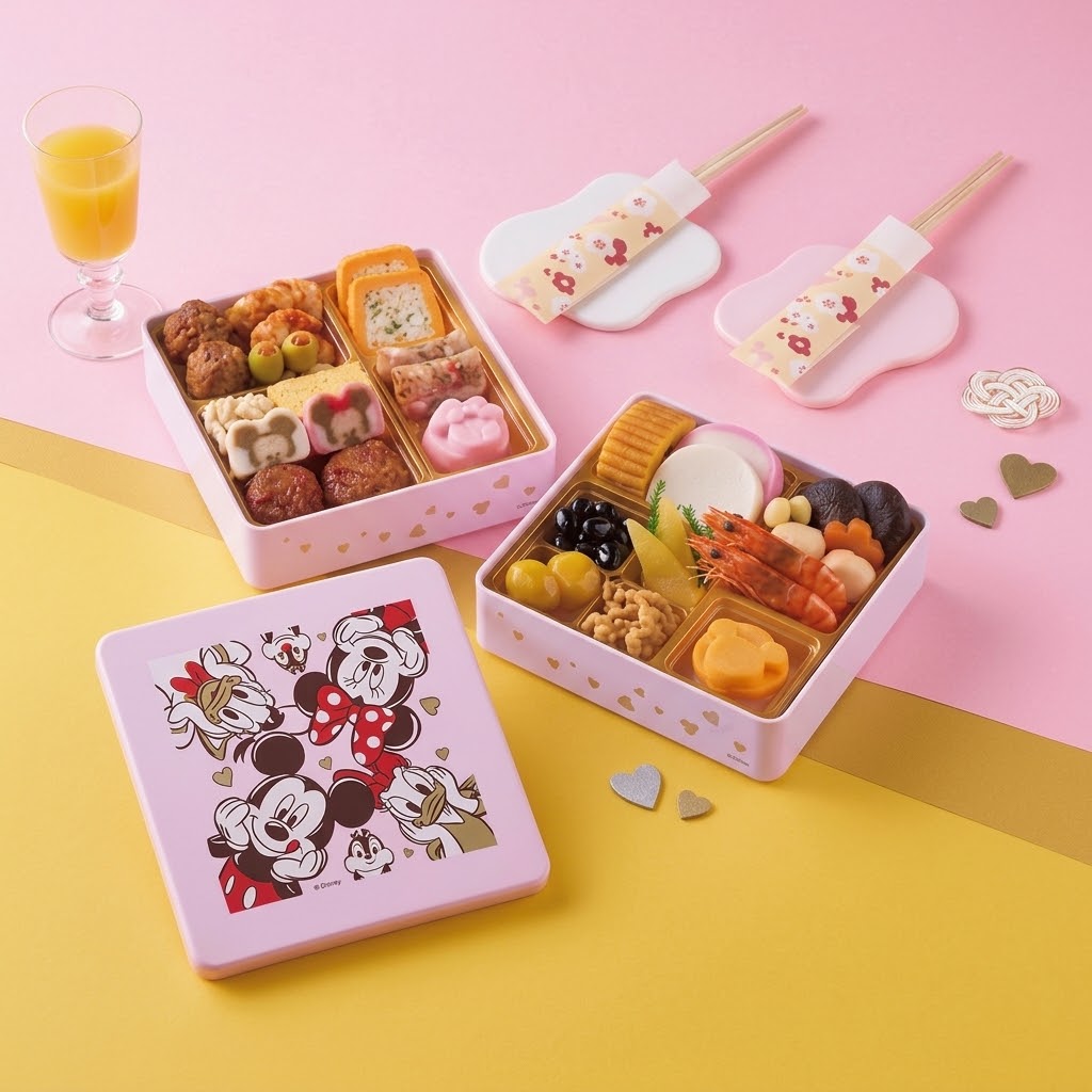 【送料無料】おせち詰合せ ディズニー 二段重 2〜3人前 24品 冷蔵【2027おせち】 auc-maruichi-10008266 maruichipart1 パッケージ画像