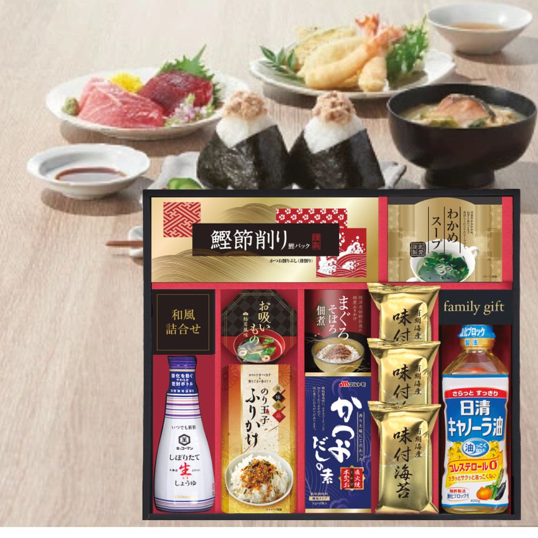 キッコーマン搾りたて生しょうゆ 和食バラエティセット EU-50S お茶漬け ご飯のお供 お供え 入学内祝 出産内祝 お礼 御祝 内祝 快気祝 香典返し 法事