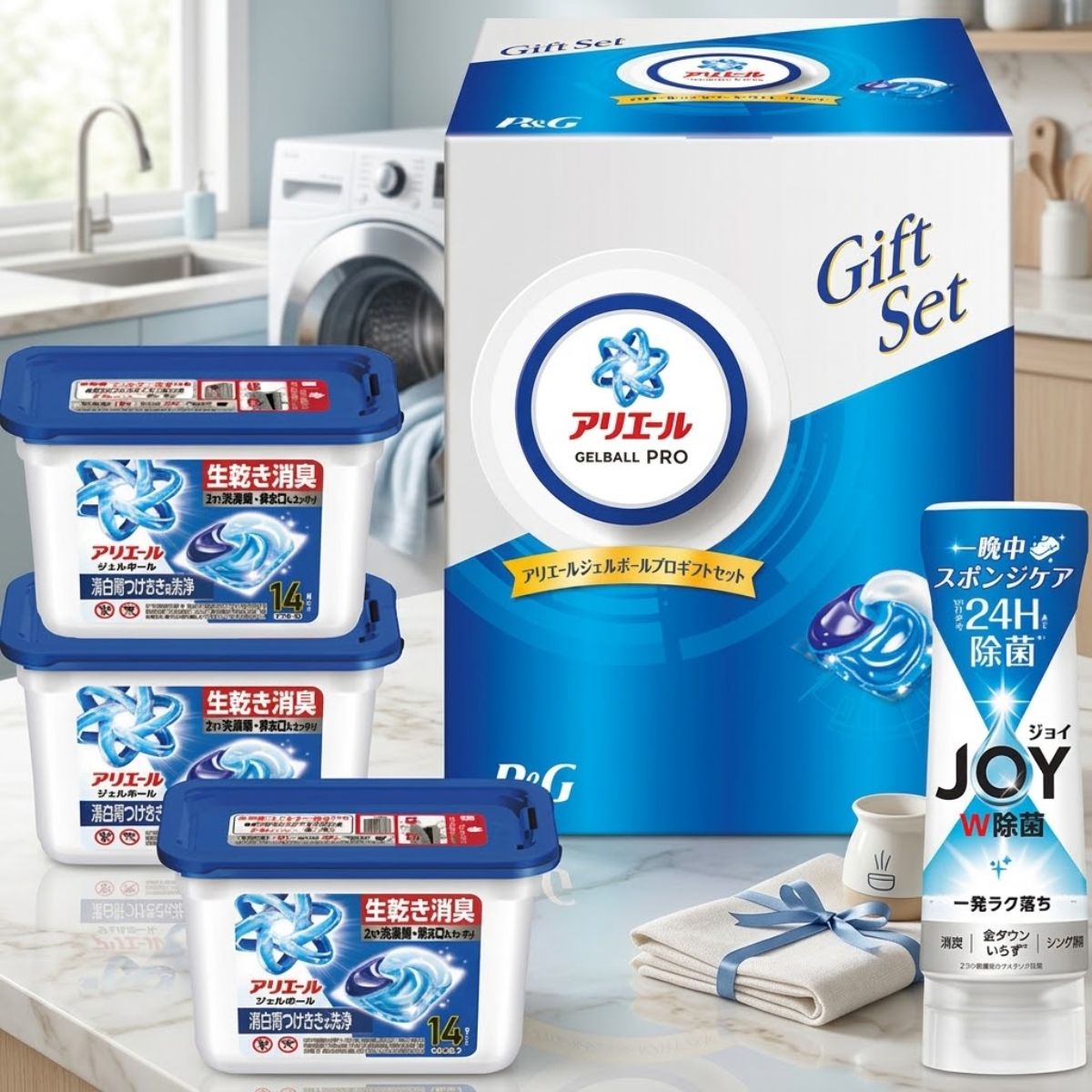 P&G アリエール ジェルボールプロギフトセット PGJA-30G【新生活/入学内祝い/御中元/御歳暮/洗剤ギフト/内祝/出産内祝/御礼/ギフトセット/結婚内祝い/快気祝い/ご挨拶/お返し/香典返し】の商品画像