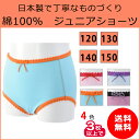 【送料無料】 もこもこ ジュニアショーツ 普通丈 120・130・140・150日本製 メール便 敏感肌 食い込まない 締め付けない 蒸れない すっぽり ゆったり 下着 単品 ショーツ 綿 綿100 コットン ジュニア キッズ 女の子 女児 女児ショーツ かわいい 可愛い 子供用 パンツ
