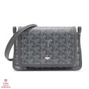 GOYARD ゴヤール プリュメ ポーチウォレット PLUMETPMLTY51CL51P PVC×レザー グレー×シルバー金具【送料無料】【中古】【メンズ レデ...