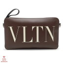 ヴァレンチノ VLTNクロスボディバッグ 1Y2B0704WJW カーフスキン ブラウン×シルバー金具【送料無料】【中古】【メンズ レディース】