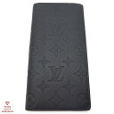 LOUIS VUITTON ルイ ヴィトン モノグラムトリヨン ポルトフォイユ ブラザ M69038 トリヨンレザー ブラック×ブラック金具【送料無料】【中古】【メンズ】【大容量】【エンボス】【スリム】(4)