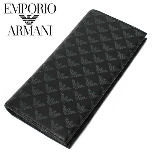 エンポリオ アルマーニ 長財布 メンズ 【国内正規】エンポリオ アルマーニ【EMPORIO ARMANI】二つ折り長財布　小銭入れ付YEM474