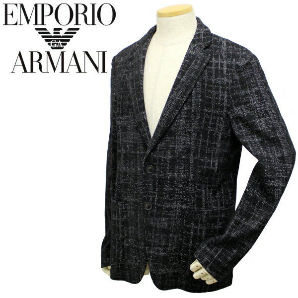 エンポリオ アルマーニ アウター メンズ 【秋冬 国内正規】エンポリオ アルマーニ【EMPORIO ARMANI】ストレッチツイードジャケット 41G87S