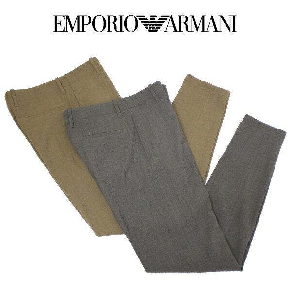 【秋冬 国内正規】エンポリオ アルマーニ【EMPORIO ARMANI】ストレッチウールパンツ　シアサッカー 　11P11S