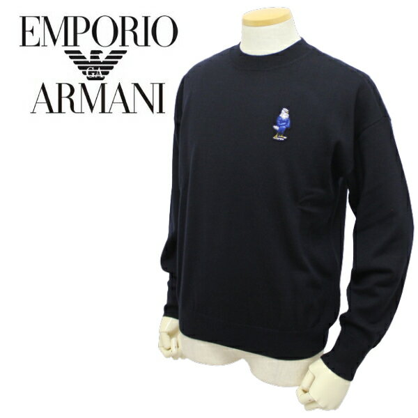 【春夏 国内正規】エンポリオ アルマーニ【EMPORIO ARMANI】クルーネックセーター　マンガスタイル　イーグル3L1MXH