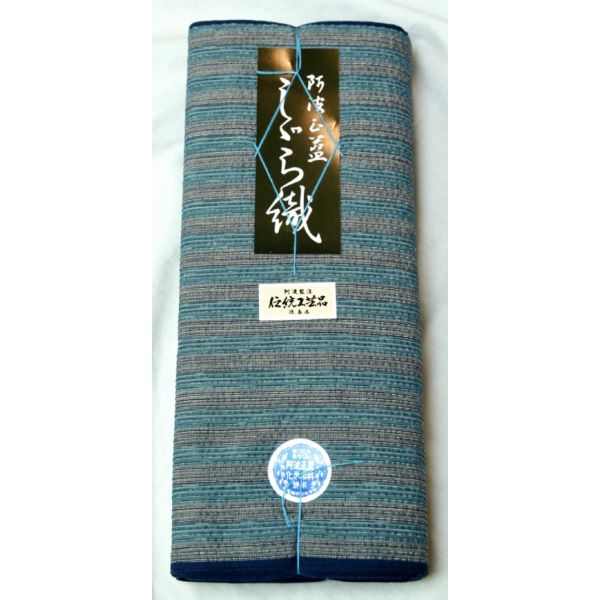 紬織（紺・黒・青） 綿100％生地 幅150cm＜日本製久留米産＞