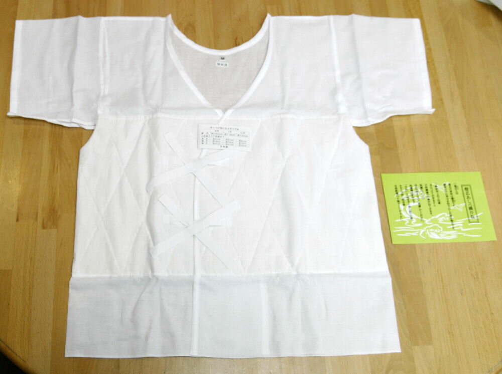 あしべ織汗取り襦袢 M 脇パット付きタイプ （送料無料） 日本製