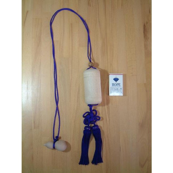 木目印籠 大 (紫)桜製印籠 阿波踊り用品