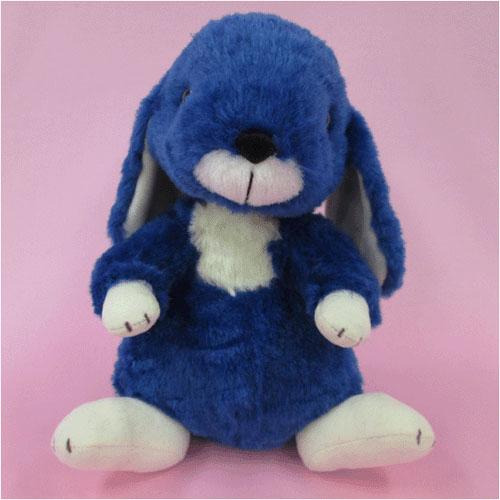 うさぎのロップイヤー　ぬいぐるみ　Sサイズ　藍色【うさぎのぬいぐるみ／ウサギのヌイグルミ／ヌイグルミ／日本製／玩具／おもちゃ】