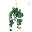 【新作】ハンギングモンステラ (115cm) 人工観葉植物 造花 フェイクグリーン 葉っぱ 消臭 光触媒 CT触媒 観葉植物 壁掛け 壁 吊り下げ