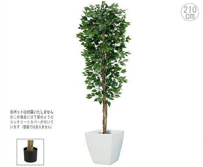 フィカスツリー (210cm) 店舗 フェイクグリーン 人工植物 アートグリーン ディスプレイ 観葉植物