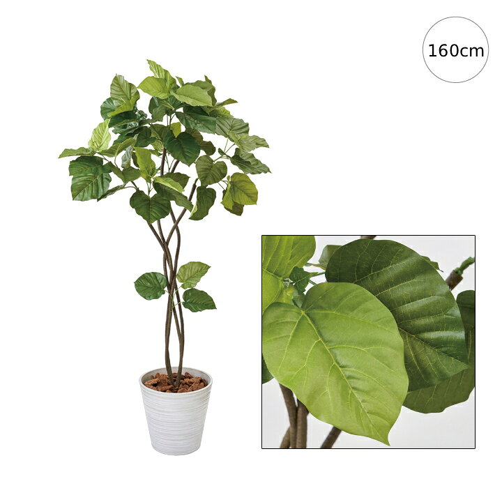乐天商城 - 【人気商品】ウンベラータツイスト (高さ160cm) ポット付き グリーン 観葉植物 造花 リアル タヒチ 南国 夏 観葉植物 大型 インテリア 人工 フェイク 模様替え おしゃれ モダン シンプル 店舗 ディスプレイ カフェ インダストリアル 倉庫 レンガ
