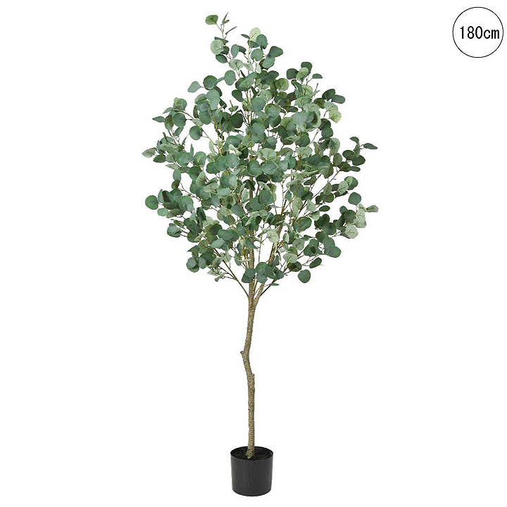 ■ユーカリの木 (180cm) 観葉植物 大型 造花 リアル タヒチ 南国 コアラ 夏 インテリア 人工 フェイク 模様替え おしゃれ モダン シンプル 店舗 ディスプレイ カフェ インダストリアル 倉庫 レンガ ユーカリ