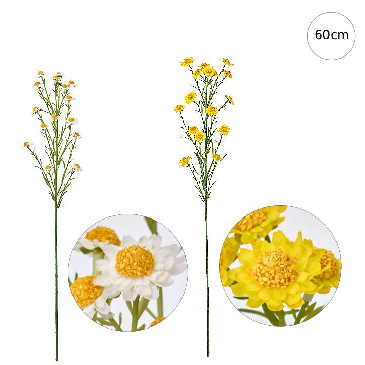 乐天商城 - 【新作】【3本セット】ミニョンデージー (60cm) フェイク インテリア フラワーアレンジ シンプル 小枝 高クオリティー 可愛い 和風 モダン エレガント