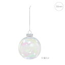 【3パックセット】80mmクリアPETユニボール (ワイヤー付) (6個入り) クリアボール 透明 モチーフ クリスマス デコレーション ディスプレイ オーナメントLED イルミネーション ライト クリスマスツリー
