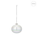 【2個セット】パールグラス (φ10cm) (ガラス製) クリアボール 透明 モチーフ クリスマス デコレーション ディスプレイ オーナメントLED イルミネーション ライト クリスマスツリー