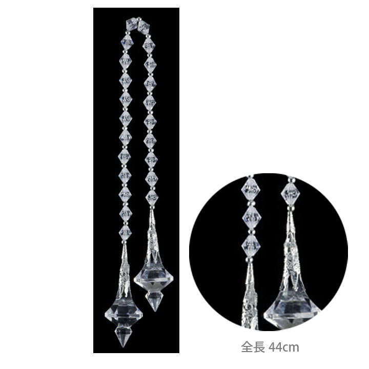 【10個セット】【クリスマス 飾り】スピアカットジュエルタッセル モチーフ クリスマス デコレーション ディスプレイ オーナメント クリスマスツリー