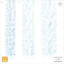 【2本セット】【防炎】ホワイトパインガーランドS(270cm)(幅23cm)クリスマスツリーオーナメント LED おしゃれ インテリア ヌードツリー 置物 ボー...