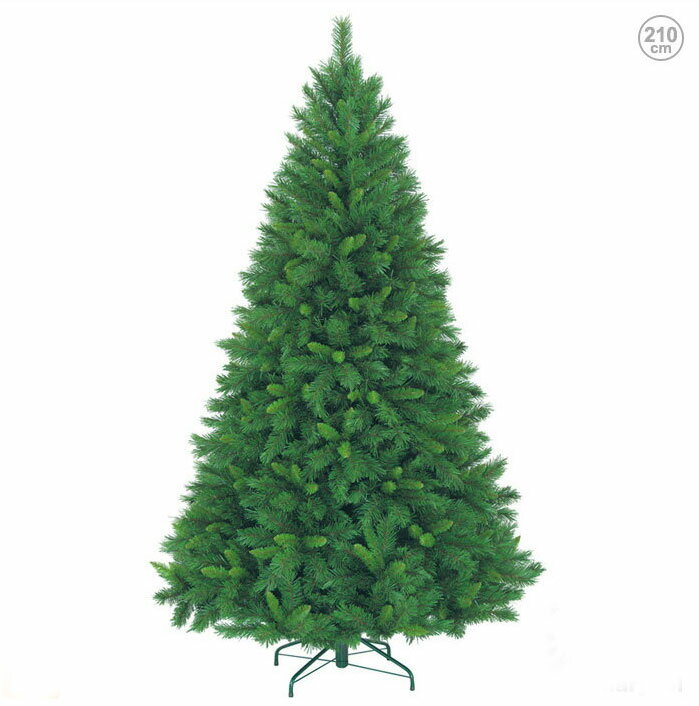 自然な感じのミックスタイプ&ボリューム感あり210cm■ミネソタツリー(210cm) 自然な感じ ミックスタイプ&ボリューム感 クリスマス ツリー オーナメント...