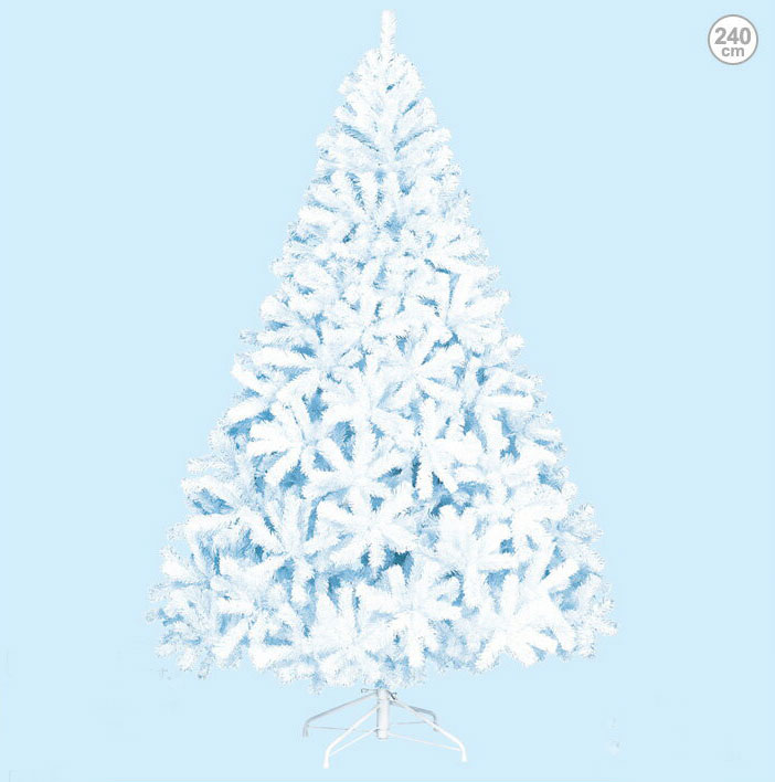 【防炎】ホワイトパインツリー (240cm) 型くずれしない クリスマス ツリー オーナメント LED おしゃれ インテリア ヌードツリー 置物 ボール クラシ...