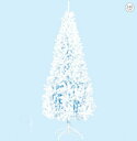 【防炎】ホワイトスリムツリー (240cm) クリスマス ツリー オーナメント LED おしゃれ インテリア ヌードツリー 置物 ボール クラシック スノー 雪...