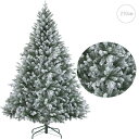■ウィスラースノーツリー(210cm) 雪をかぶったような クリスマス ツリー オーナメント LED おしゃれ インテリア ヌードツリー 置物 ボール クラシッ...