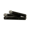 SHURE 『BLX288/SM58』据置型2ch受信機とSM58マイクヘッドのハンドヘルド型送信機2本をセットにしたパッケージ【在庫ありの場合1~3営業日で出荷可能】